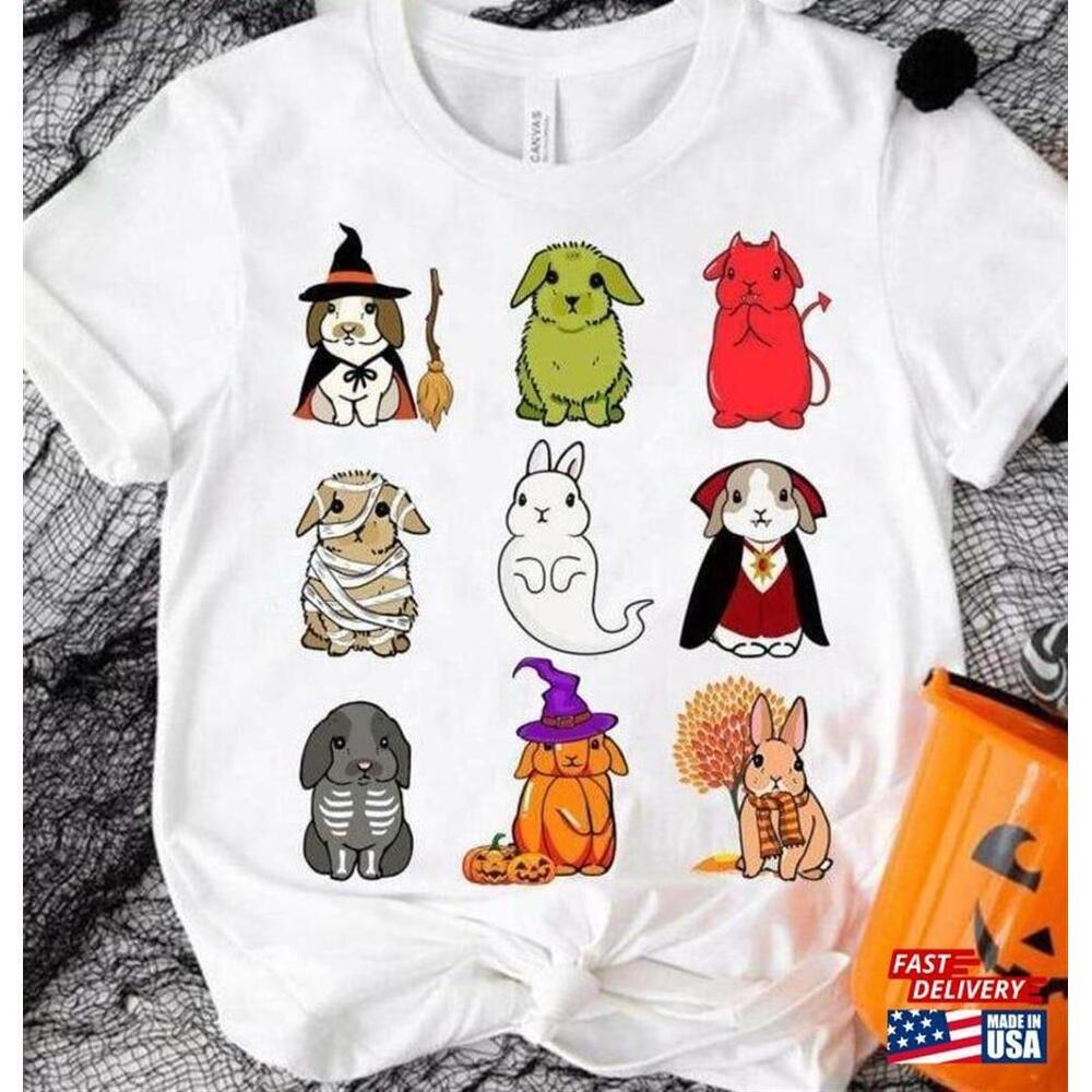 Cute Bunny In The Halloween Event Shirt Dog Costume Tshirt Classic